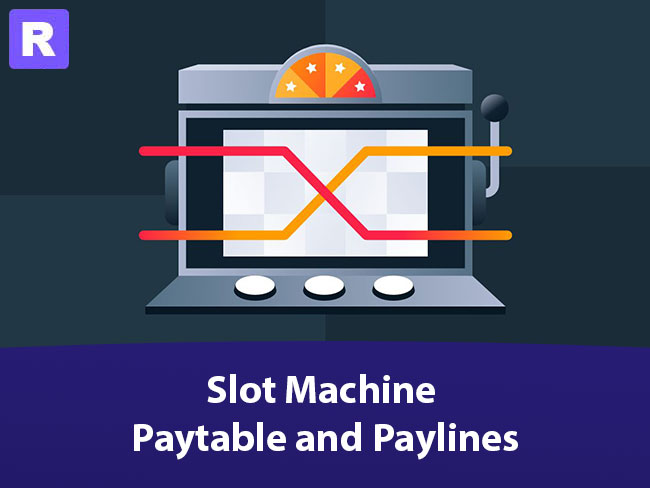slot machine paytable and paylines